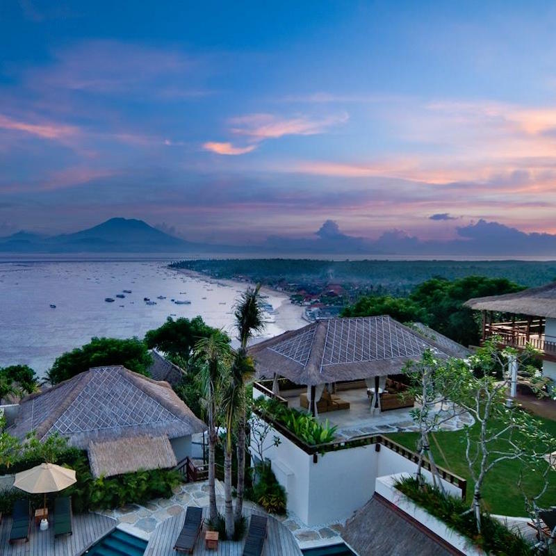The view from the resort. Photo: Batu Karang/Facebook