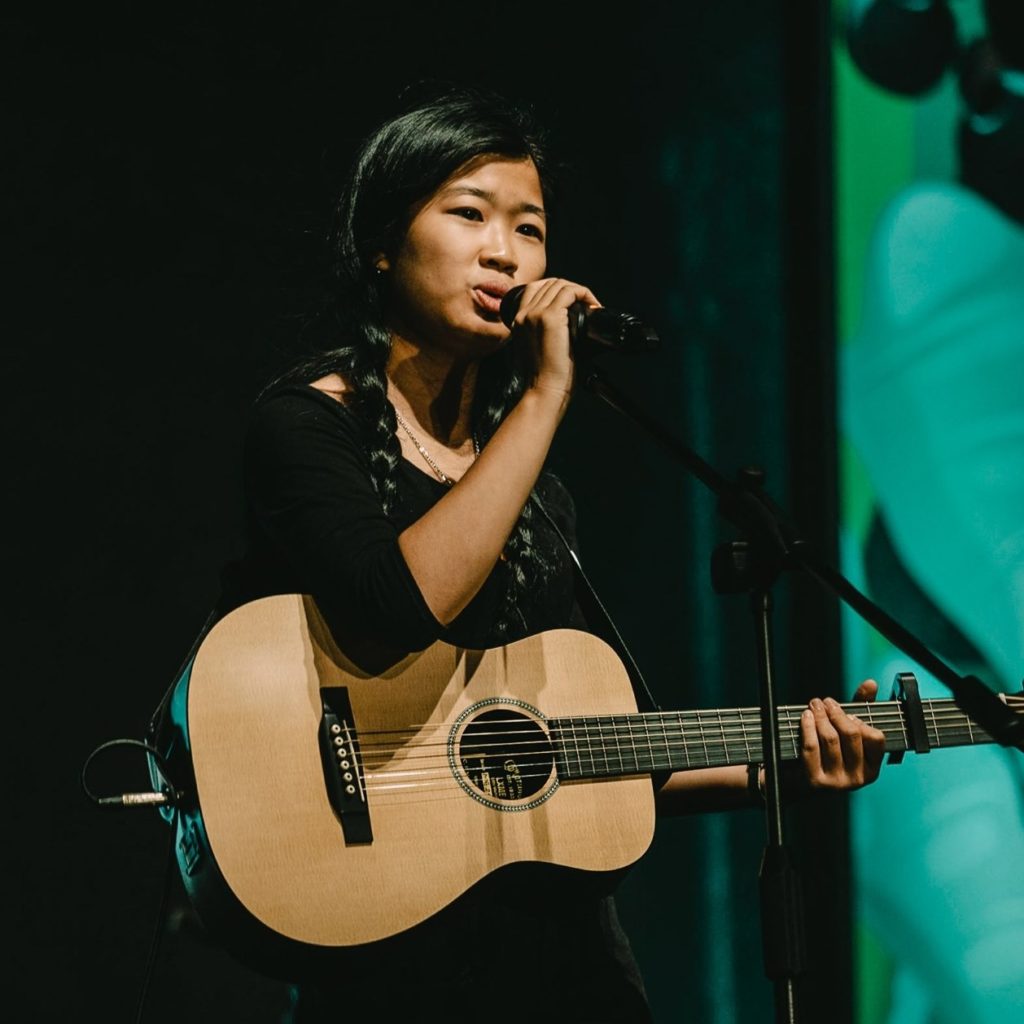 Kai Mata during one of her music performances. Photo courtesy of Kai Mata. 